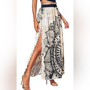 Women's Summer Boho Floral Maxi Skirt